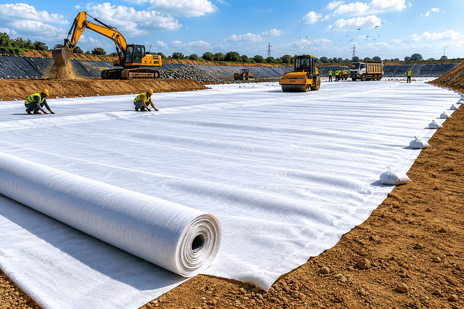 Geo Fabric Landfill Application